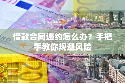 济南借款合同违约怎么办？手把手教你规避风险