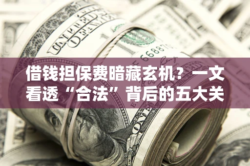 济南借钱担保费暗藏玄机？一文看透“合法”背后的五大关键陷阱