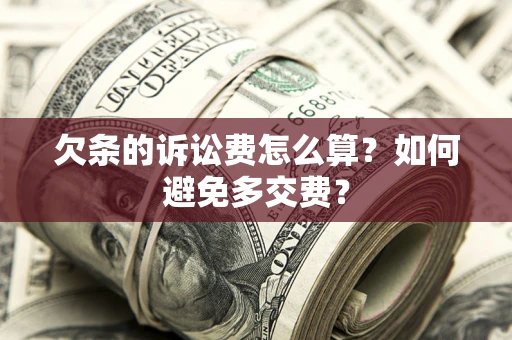 济南欠条的诉讼费怎么算？如何避免多交费？
