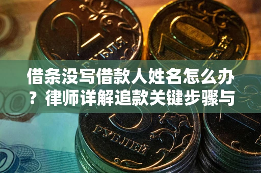 济南借条没写借款人姓名怎么办？律师详解追款关键步骤与证据链构建