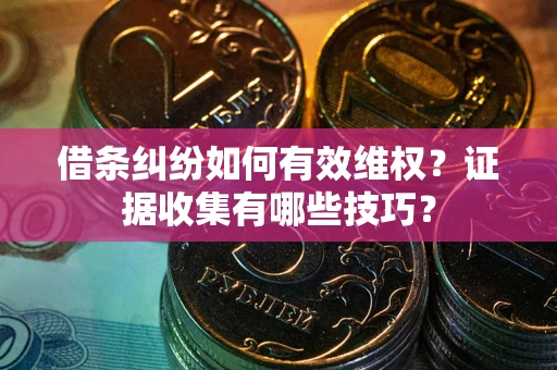 济南借条纠纷如何有效维权？证据收集有哪些技巧？