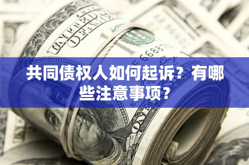 济南共同债权人如何起诉？有哪些注意事项？