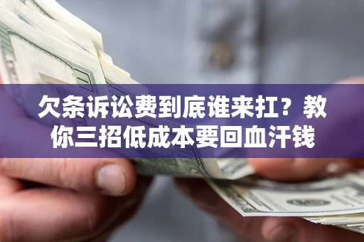 济南欠条诉讼费到底谁来扛？教你三招低成本要回血汗钱